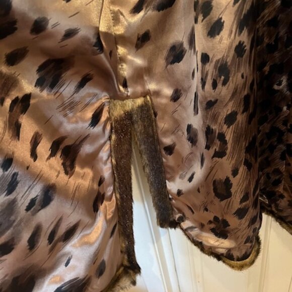 Dennis Basso Faux Fur Full Length Coat with Scarf - Picture 5 of 10